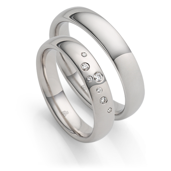 Rauschmayer Trauringe Platin 11-04143 + 10-04143